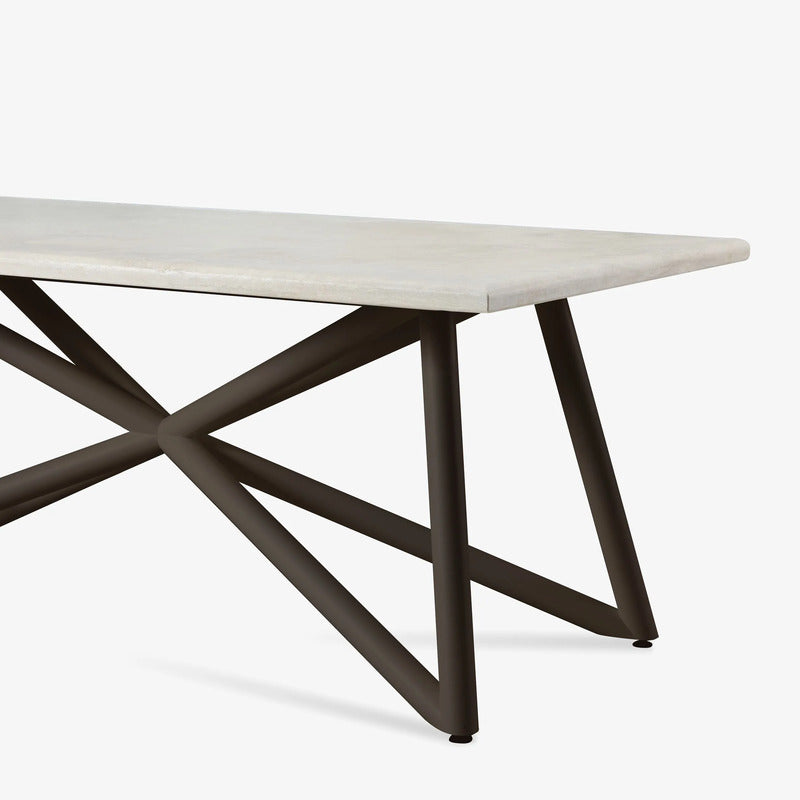 VELTHA® - Mesa rectangular LARTE Travertino
