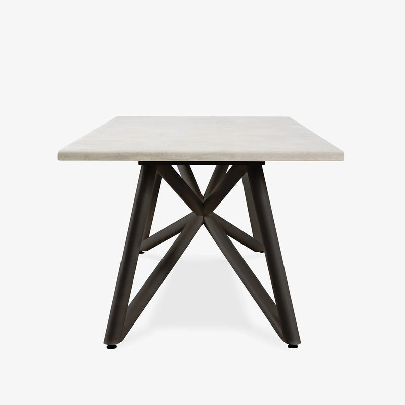 VELTHA® - Mesa rectangular LARTE Travertino
