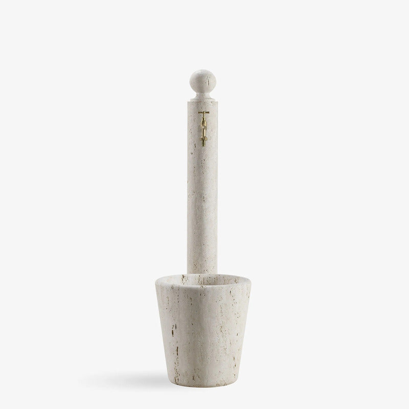 VELTHA® - NASCOR Fuente de jardín de travertino