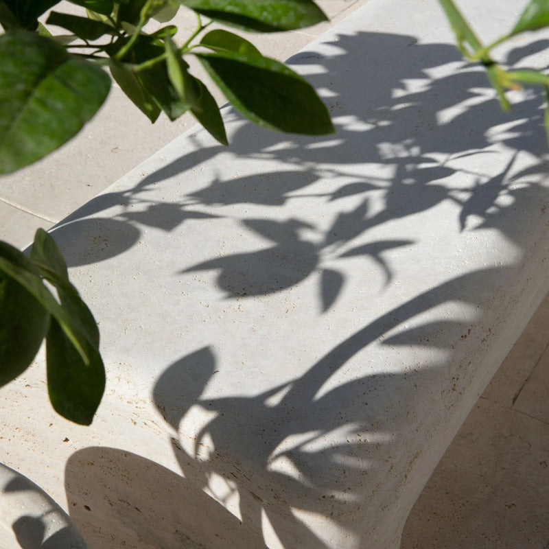 VELTHA® - TINIA banco de jardín de travertino