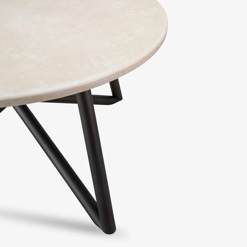 VELTHA® - Mesa redonda UNI Travertino