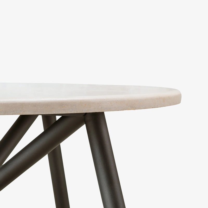 VELTHA® - Mesa redonda UNI Travertino