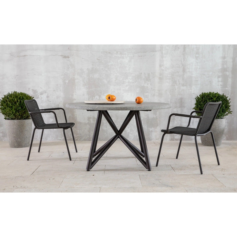 VELTHA® - Mesa redonda UNI Peperino