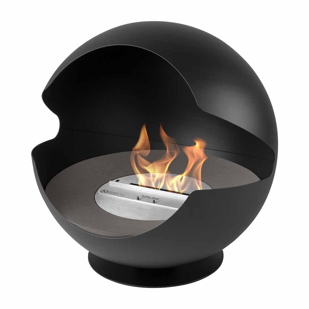 Vauni - Globe Black Low Ethanol-Kamin