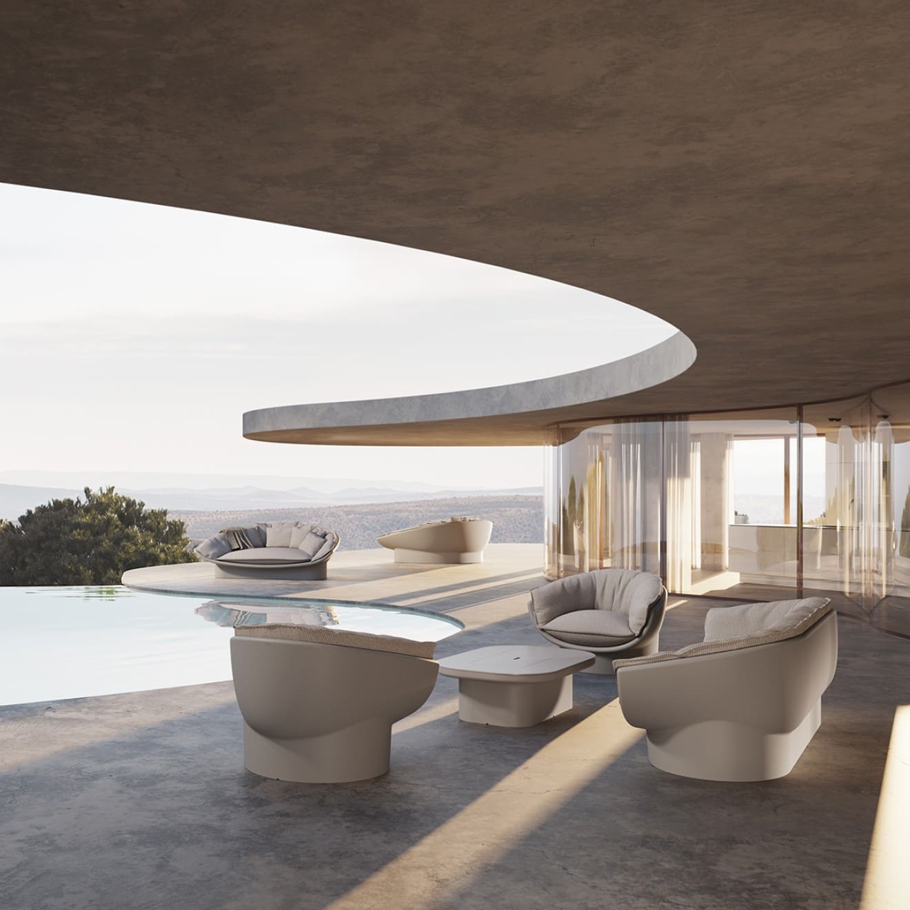 Vondom - Mesa de salón Luna