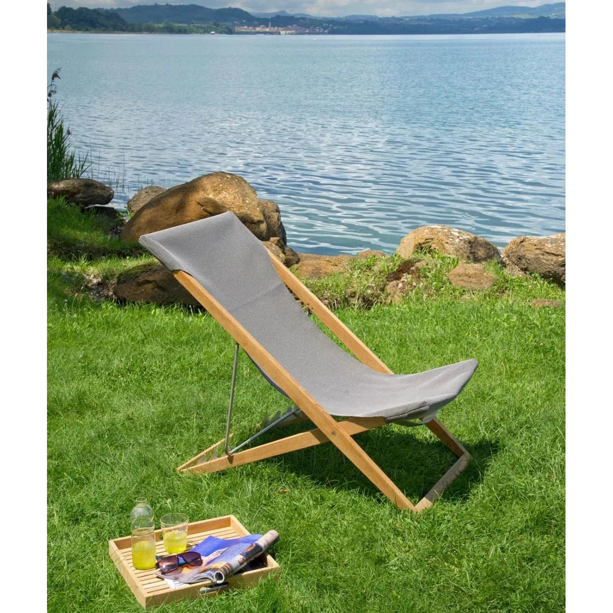 Unopiu - Sillón reclinable Cosette de teca