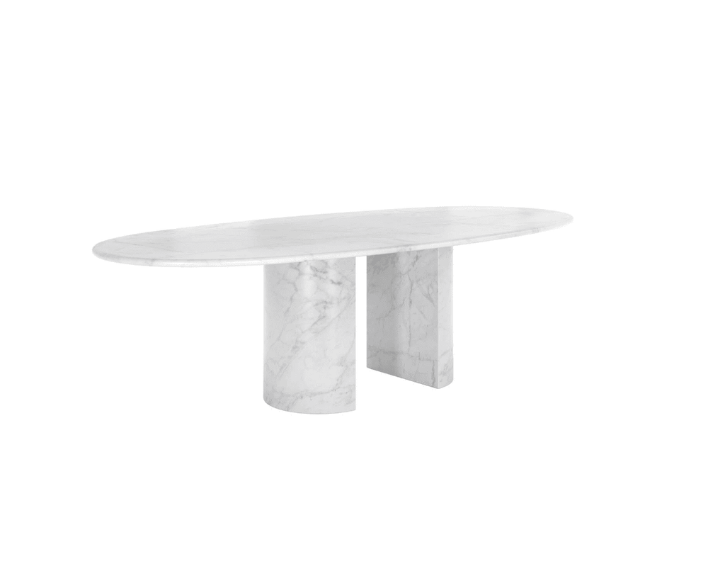 Cappellini -  Mesa de comedor Dolmen de mármol por Giulio Cappellini