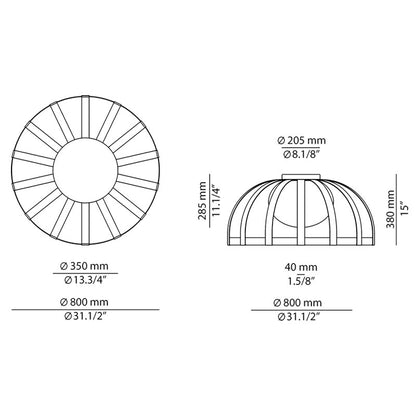 Estiluz - Lámpara de pie exterior Frame P-4054X
