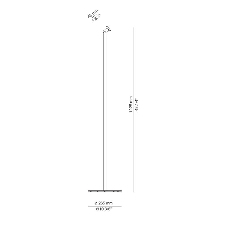 Estiluz - MOOD M-4068 LED-Stehleuchte mit Floor Support