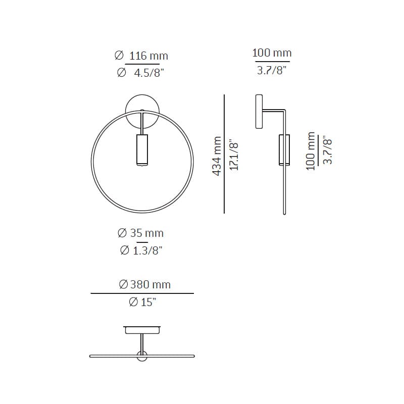 Estiluz - Revolta A-3630 LED-Wandleuchte