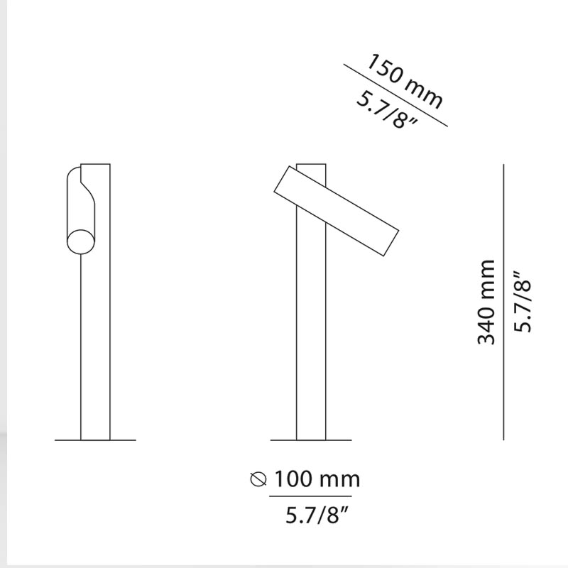 Estiluz - Lámpara de pie exterior Frame P-4054X