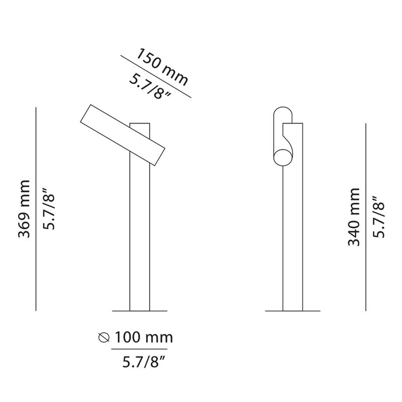 Estiluz - Lámpara de pie exterior Frame P-4054X