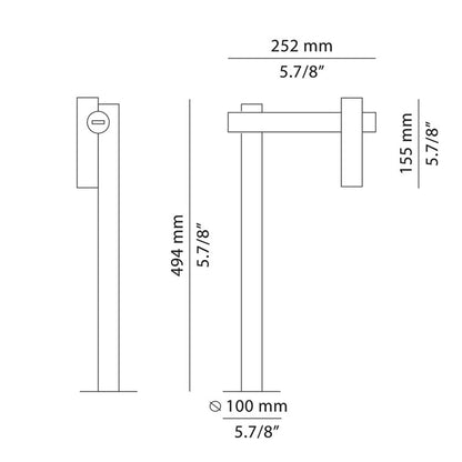 Estiluz - Lámpara de pie exterior Frame P-4054X