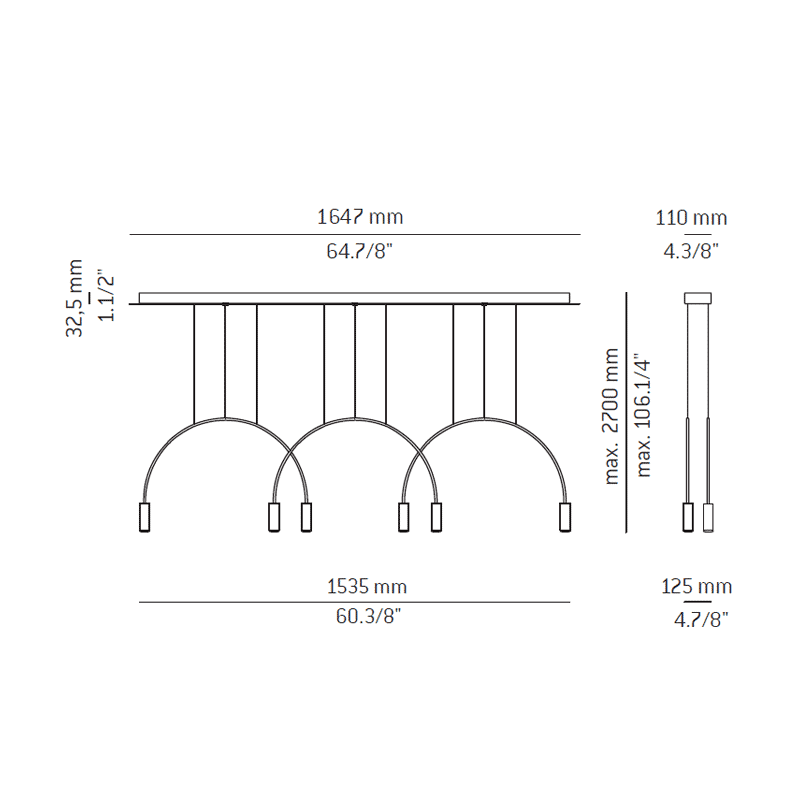 Estiluz - Volta L165S.3D-W