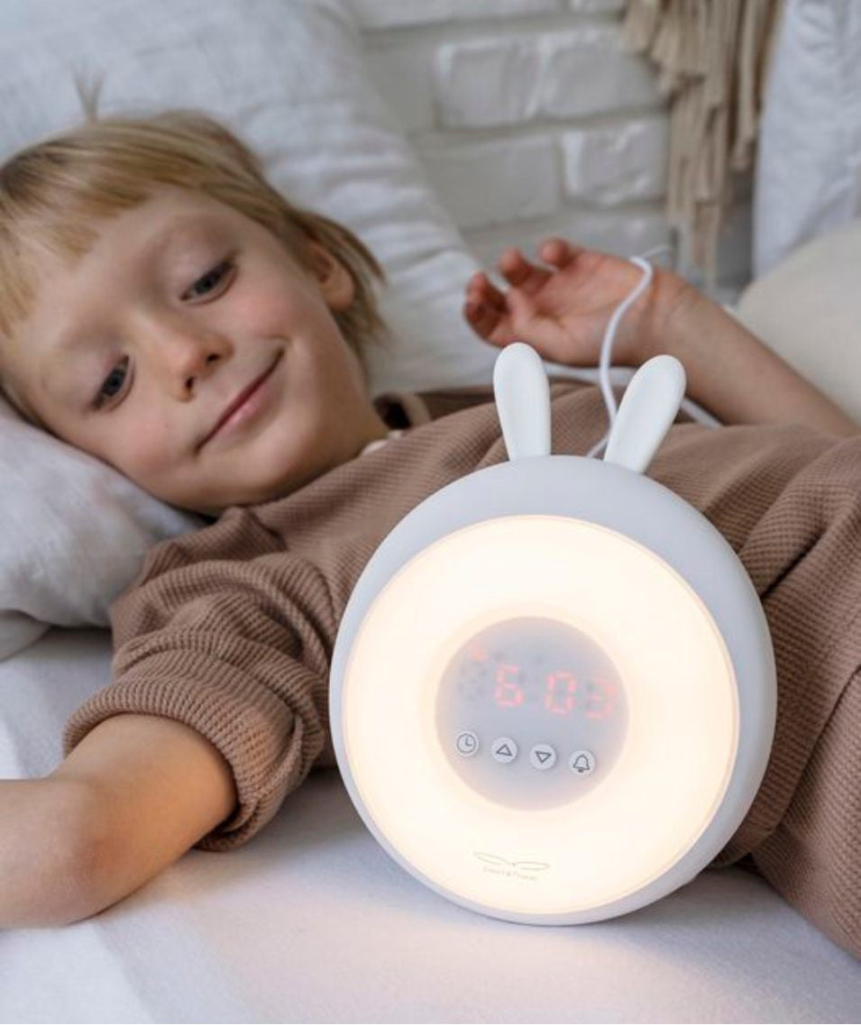 Rabbit Lamp with Alarm Clock - Green