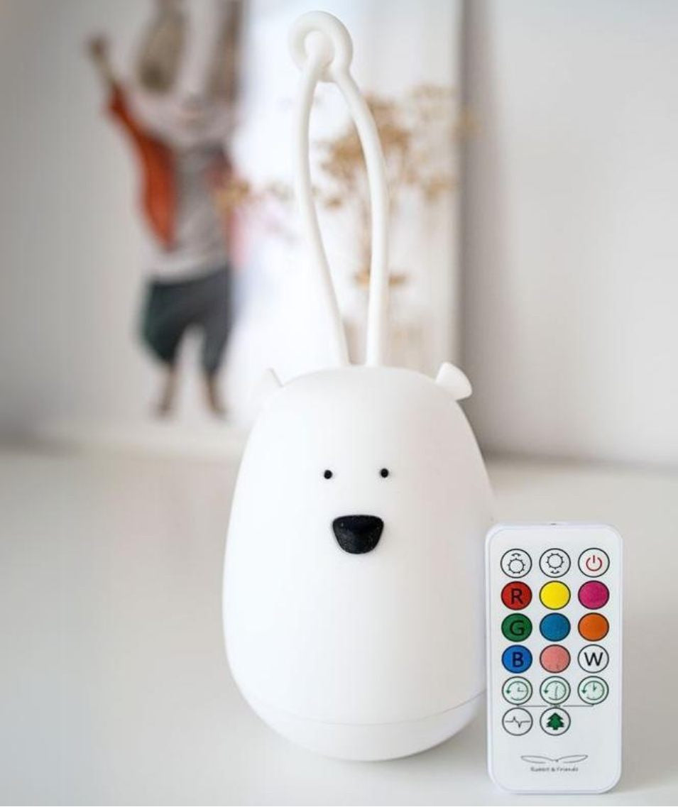 Big Bear Silicone Lamp with Remote - Pink