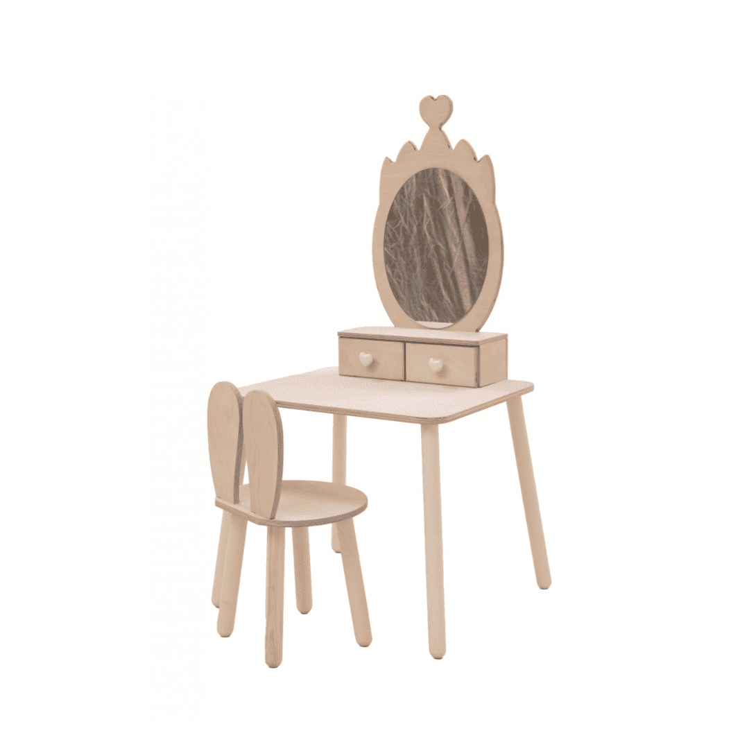 Family-SCL - Mesa de belleza Princesa con espejo - Tulipán