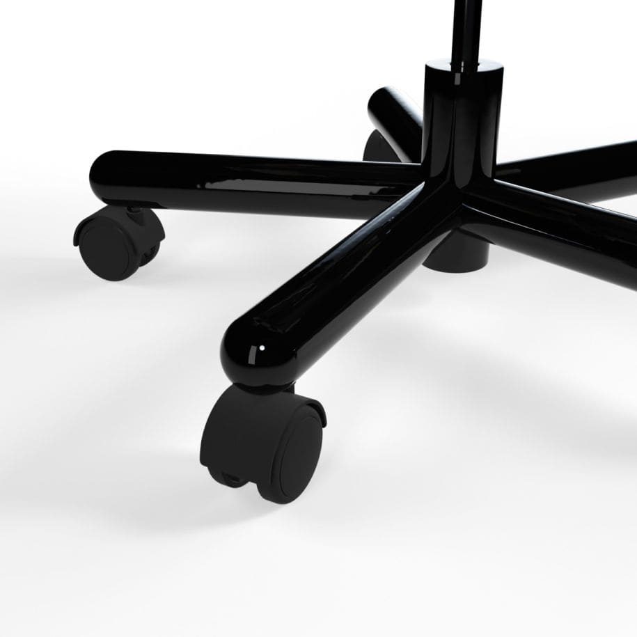 Tom Dixon - Silla de oficina Fat Kvadrat Gris oscuro