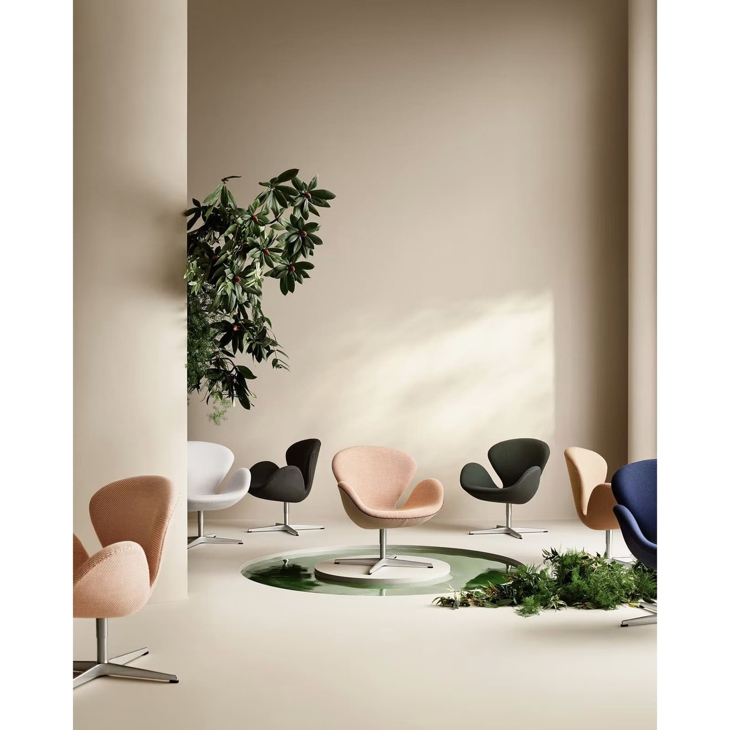 Fritz Hansen - Swan Chair Sessel Leder