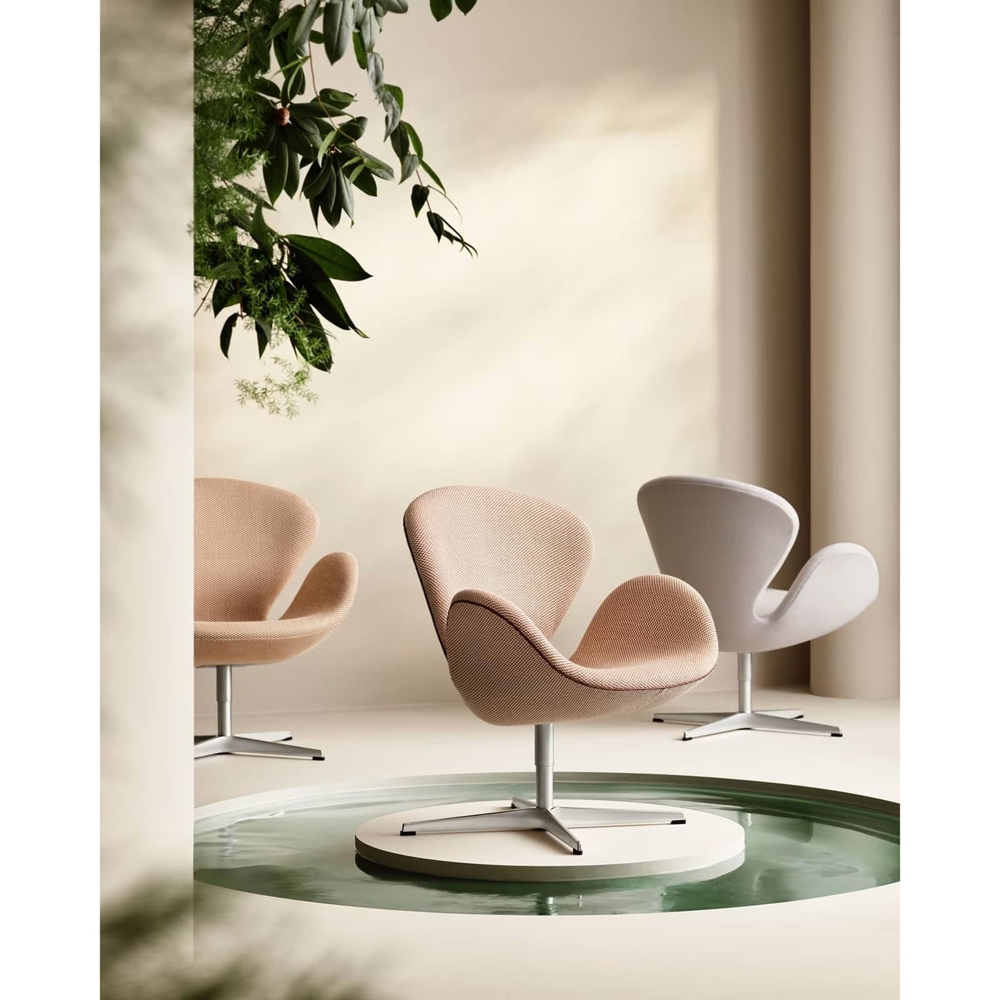 Fritz Hansen - Swan Chair Sessel Stoff
