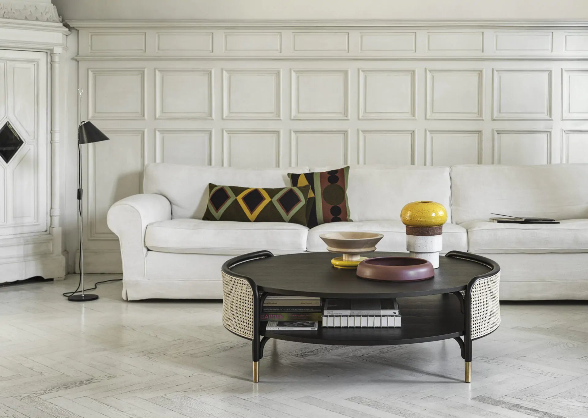 Discover the Desk Slab Small in black oak by Tom Dixon. Stylish, high-quality, and exclusively available at Verus Living.