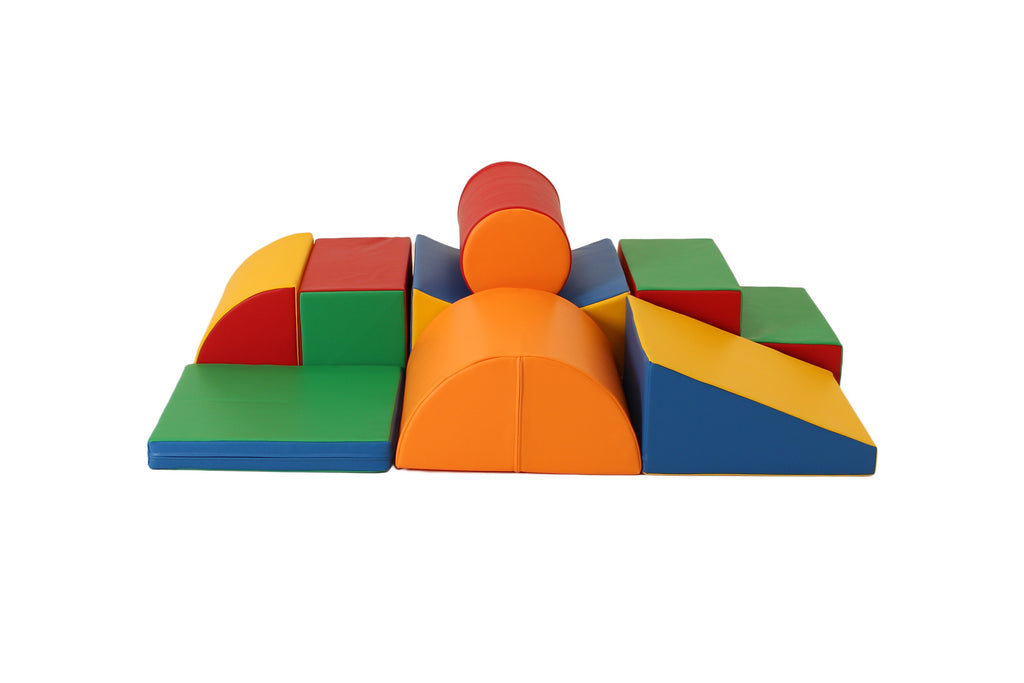 Soft Play 7 Foam Block Set - Pastel Turquoise Discoverer