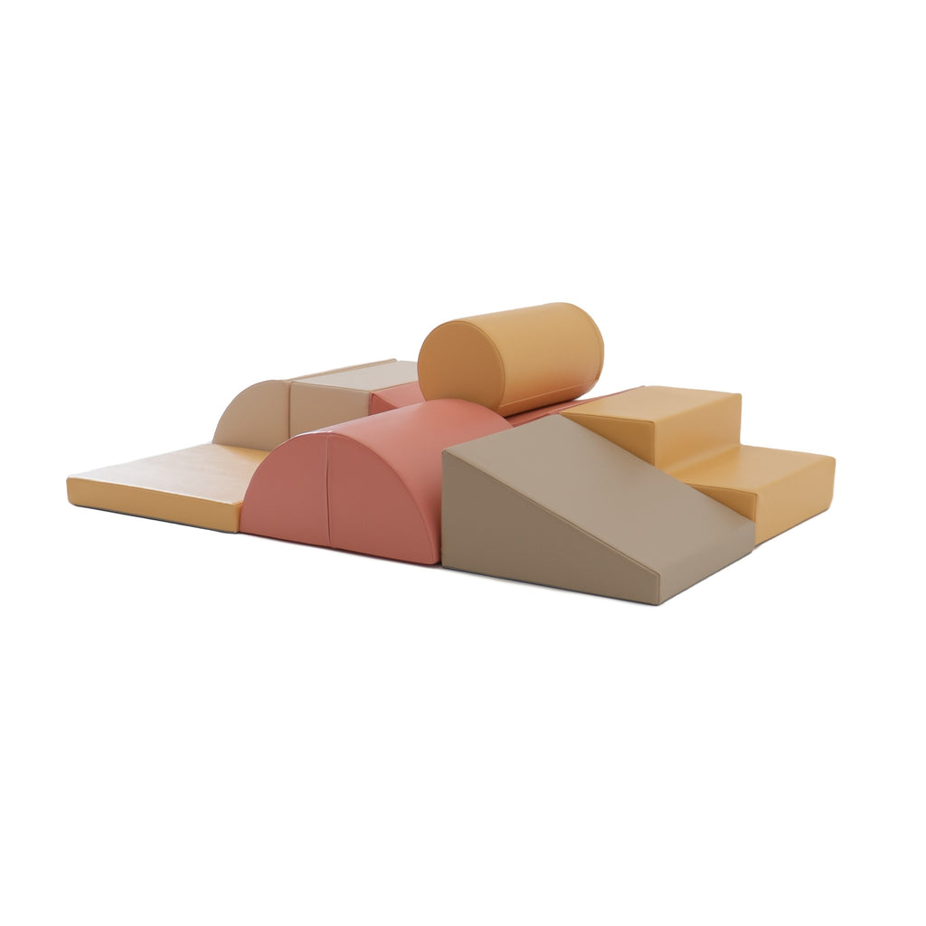 Soft Play 8 Foam Block Set - Pastel Turquoise Adventurer