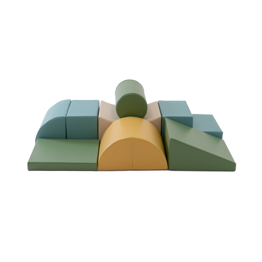Soft Play 7 Foam Block Set - Pastel Pink Discoverer