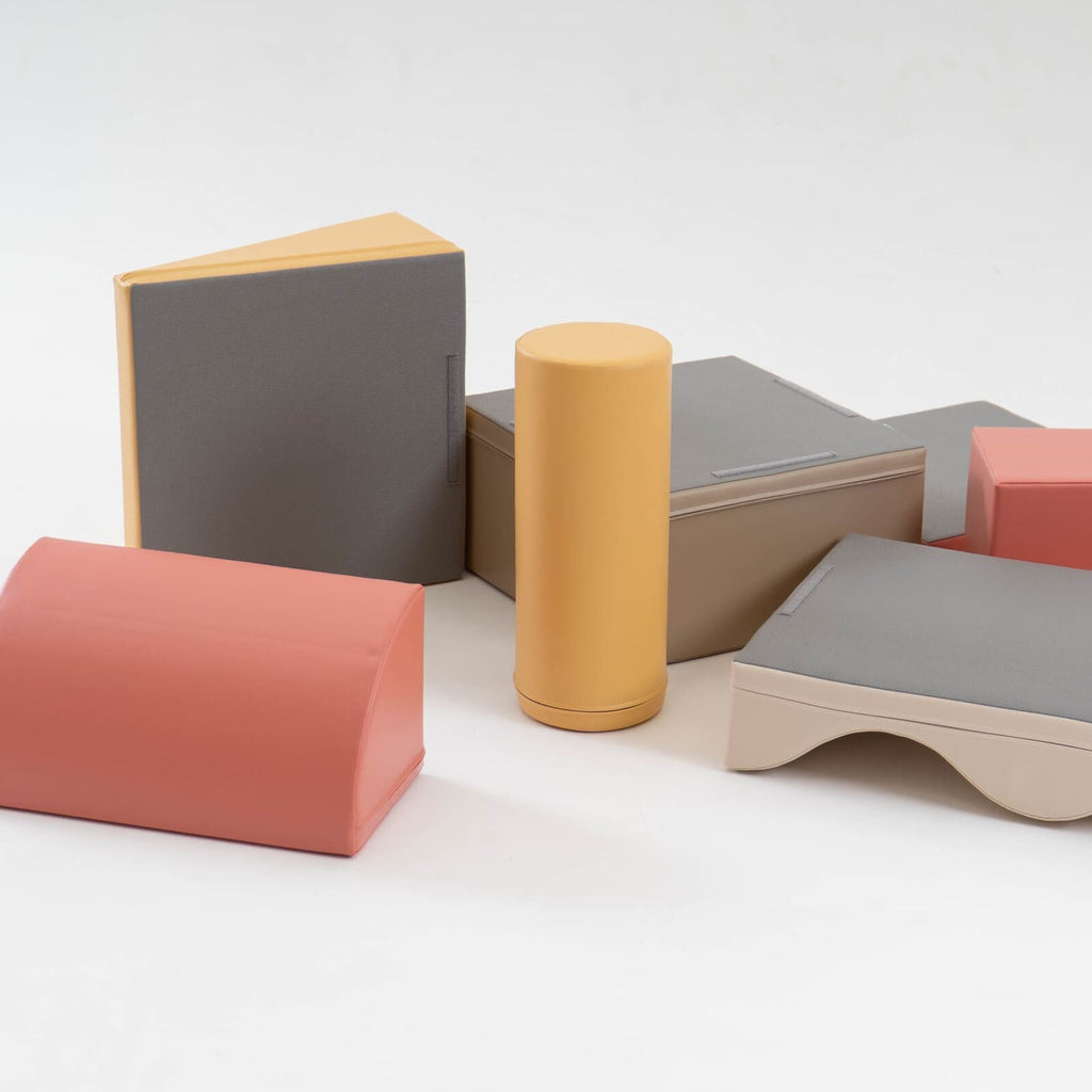 Soft Play 7 Foam Block Set - Pastel Turquoise Discoverer