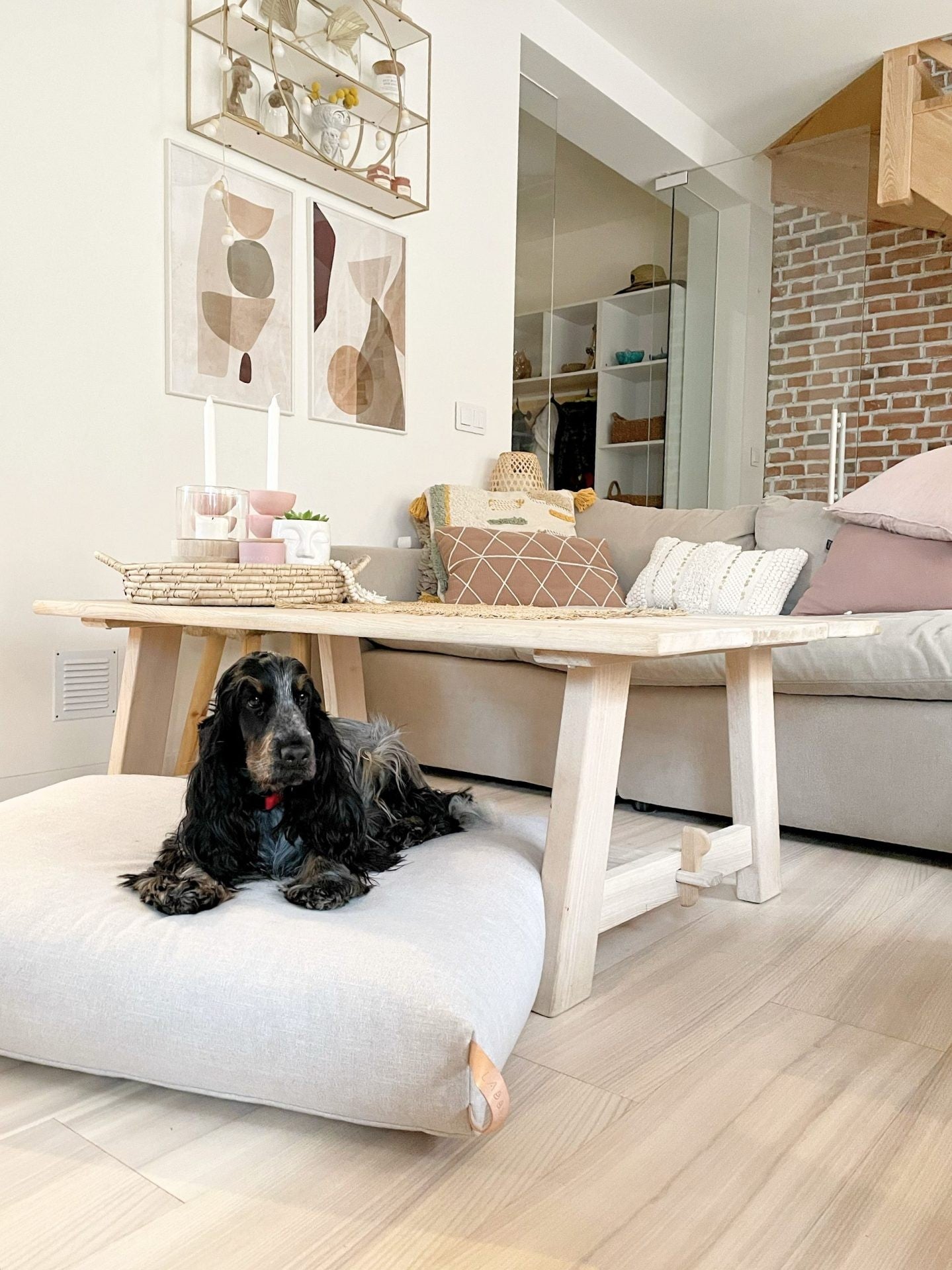 Lukko Dog Bed - Light Grey