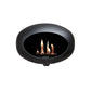 Le Feu - Chimenea de bioetanol negra de pared