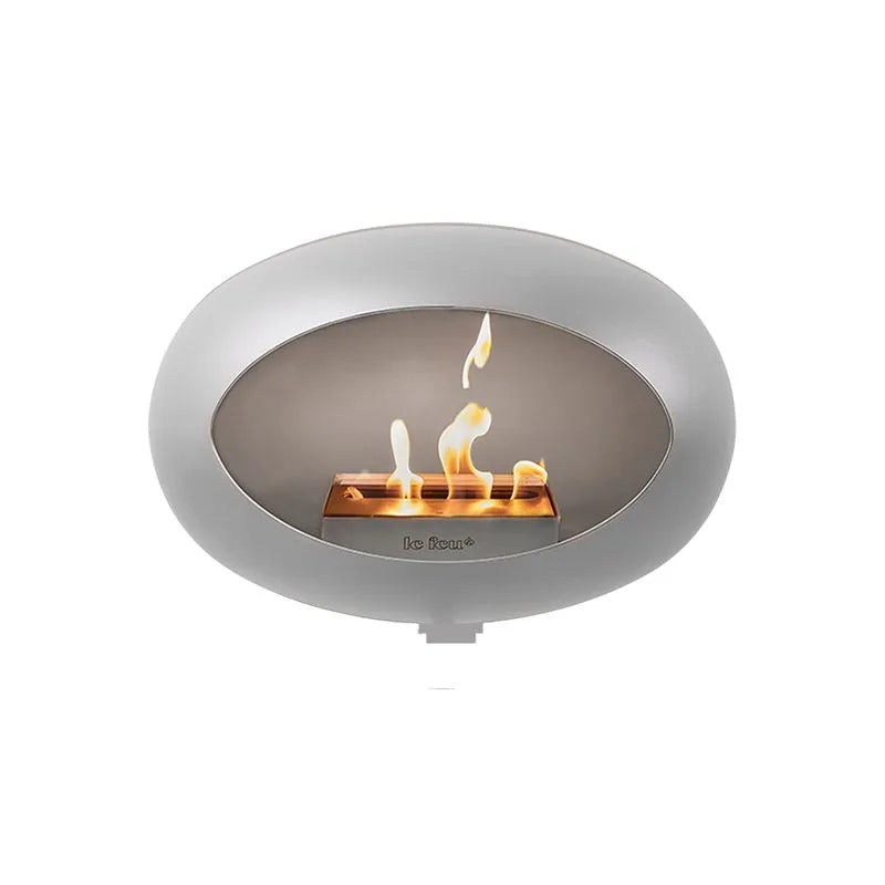 Le Feu - Chimenea de bioetanol de pared en níquel