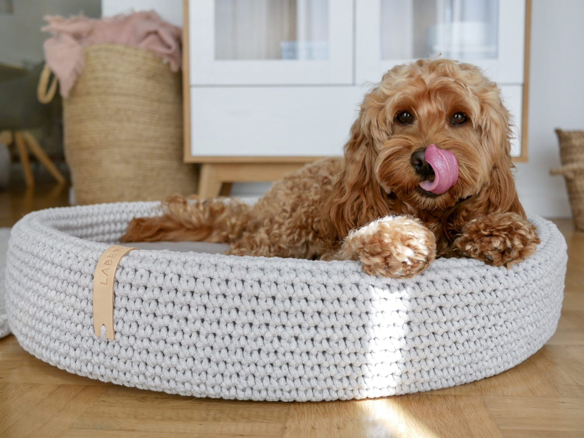Coco Dog/Cat Bed - Beige