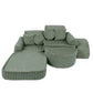 Medium Modular Sofa for Kids - Churros Sage Green Plus