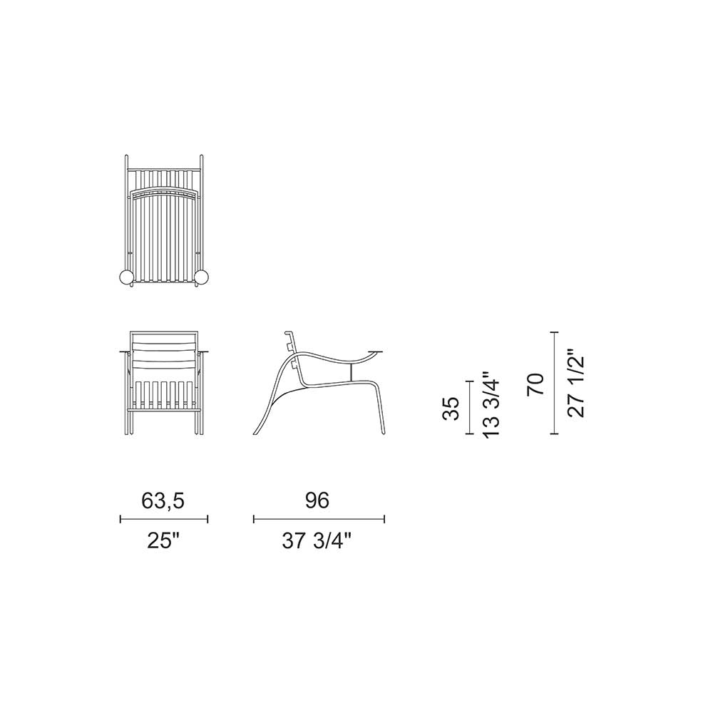 Cappellini - Silla Thinking Man's Loungestuhl Jasper Morrison