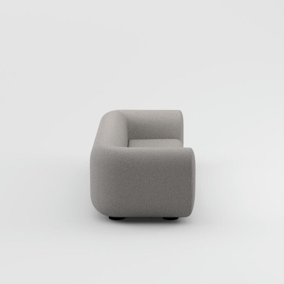 Tom Dixon - Sofá de 3 plazas Plump gris claro