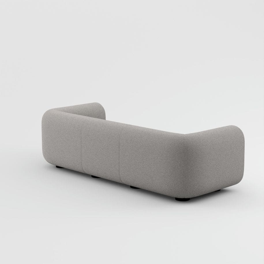 Tom Dixon - Sofá de 3 plazas Plump gris claro