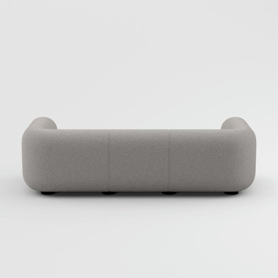 Tom Dixon - Sofá de 3 plazas Plump gris claro