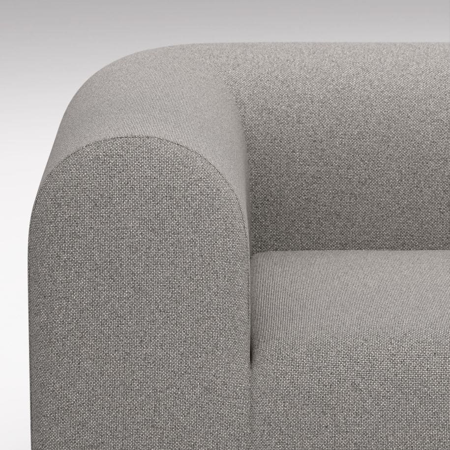 Tom Dixon - Sofá de 3 plazas Plump gris claro