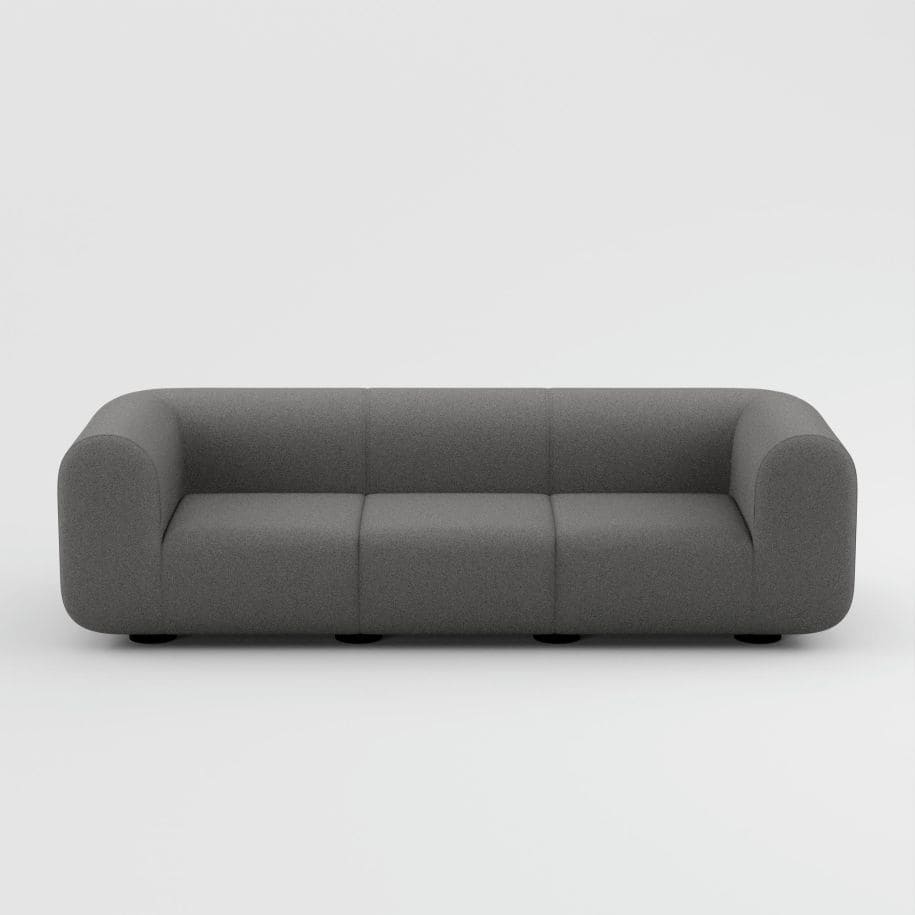 Tom Dixon - 3-Sitzer Sofa Plump Grau