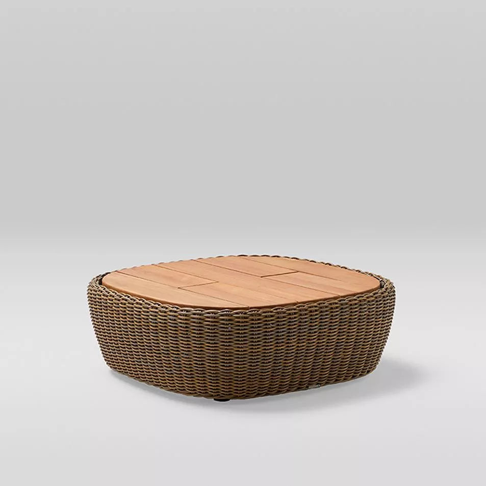 Punto - Mesa de salón Heritage trenzada / Teak