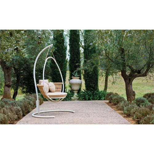 Punto - Silla colgante de tejido con soporte