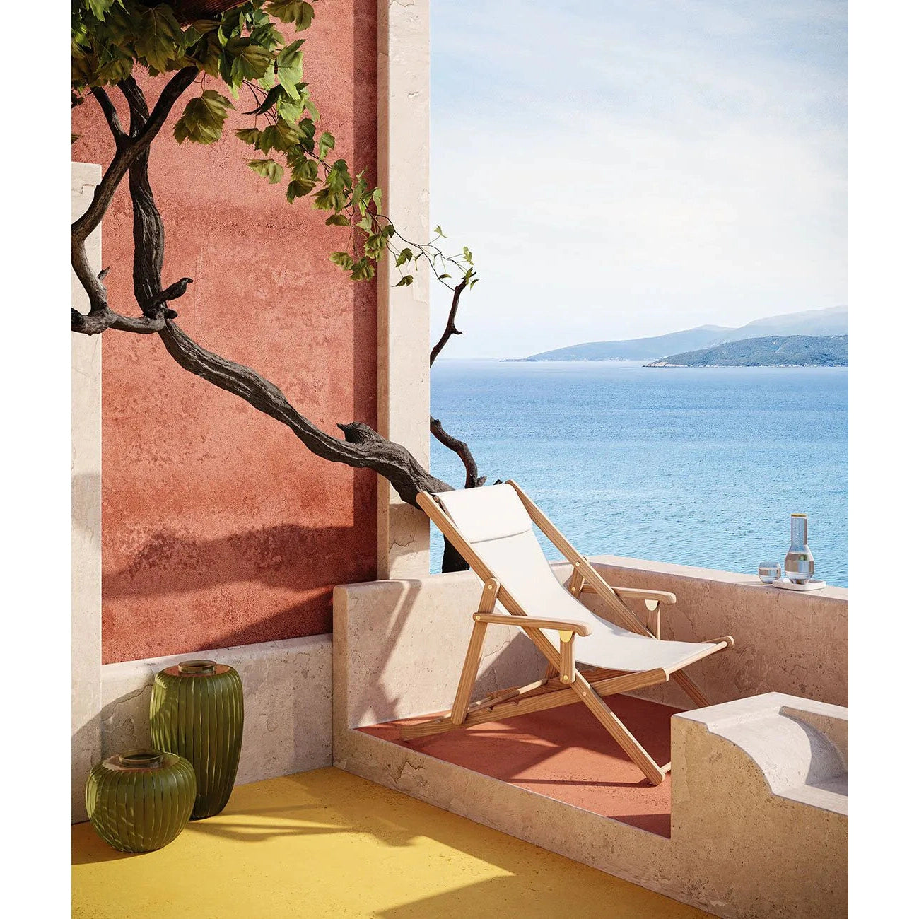 Unopiu - Sillón de jardín Chelsea / Clio de teca