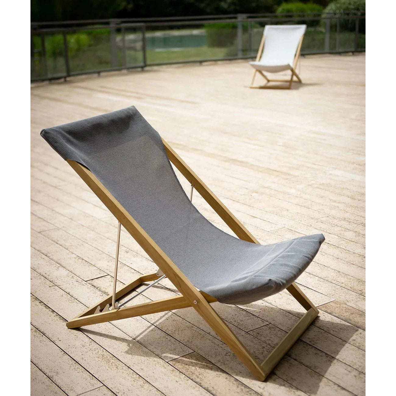 Unopiu - Sillón reclinable Cosette de teca