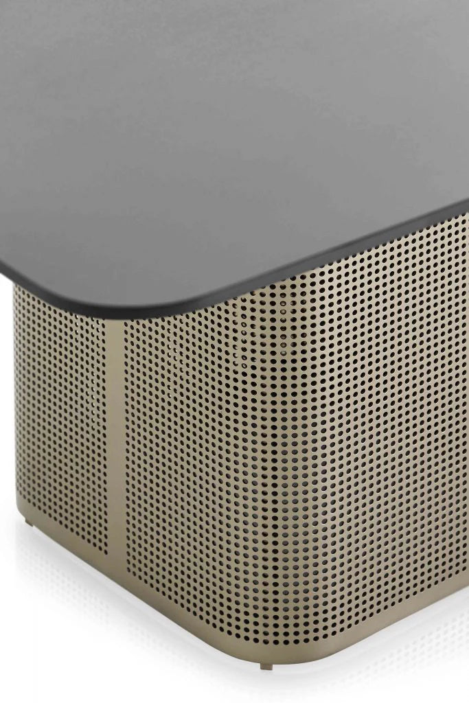 Fly Coffee Table 120x120 Smoked Oak/Marble by &Tradition | Verus Living