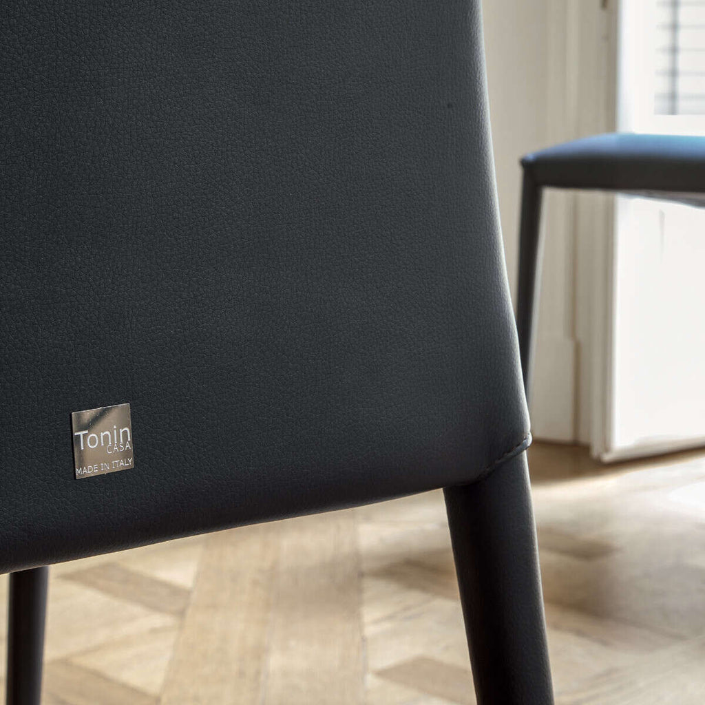 Tonin Casa - CHARM T7216S Silla de piel auténtica