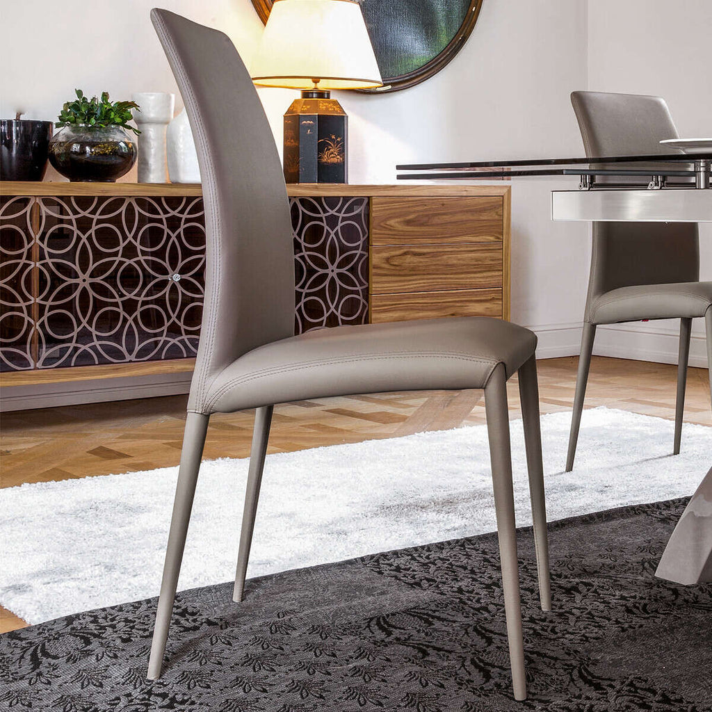 Tonin Casa - CHARM T7216S Silla de piel auténtica