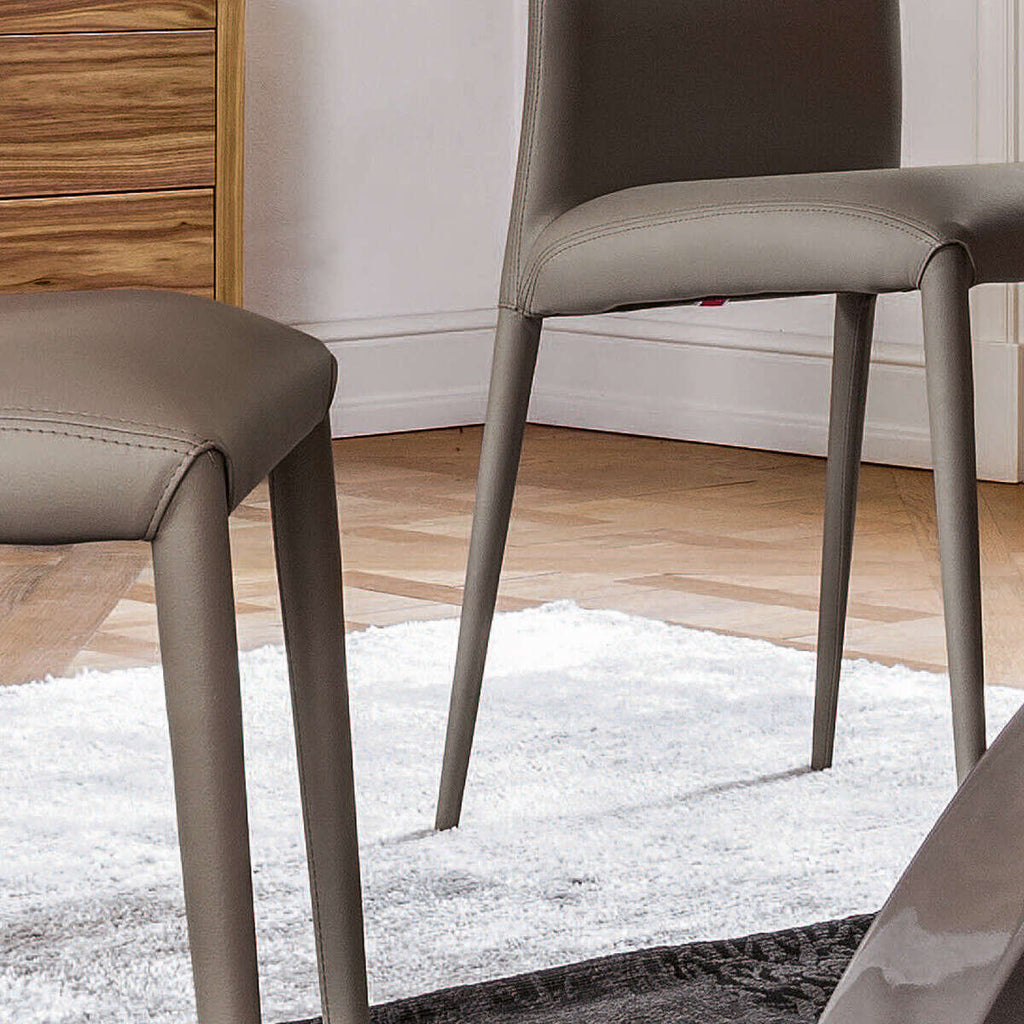 Tonin Casa - CHARM T7216S Silla de piel auténtica