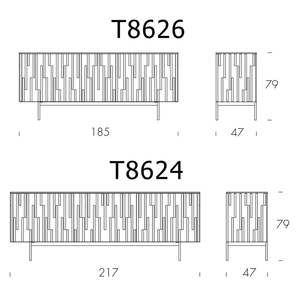Tonin Casa - DROPS T8626/T8624 Aparador de diseño