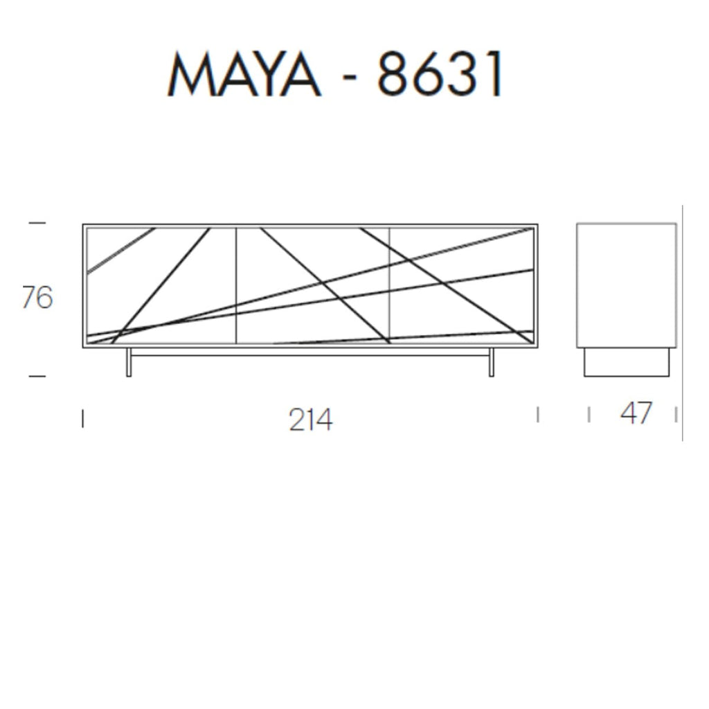 Tonin Casa - MAYA T8631 Aparador de 3 puertas